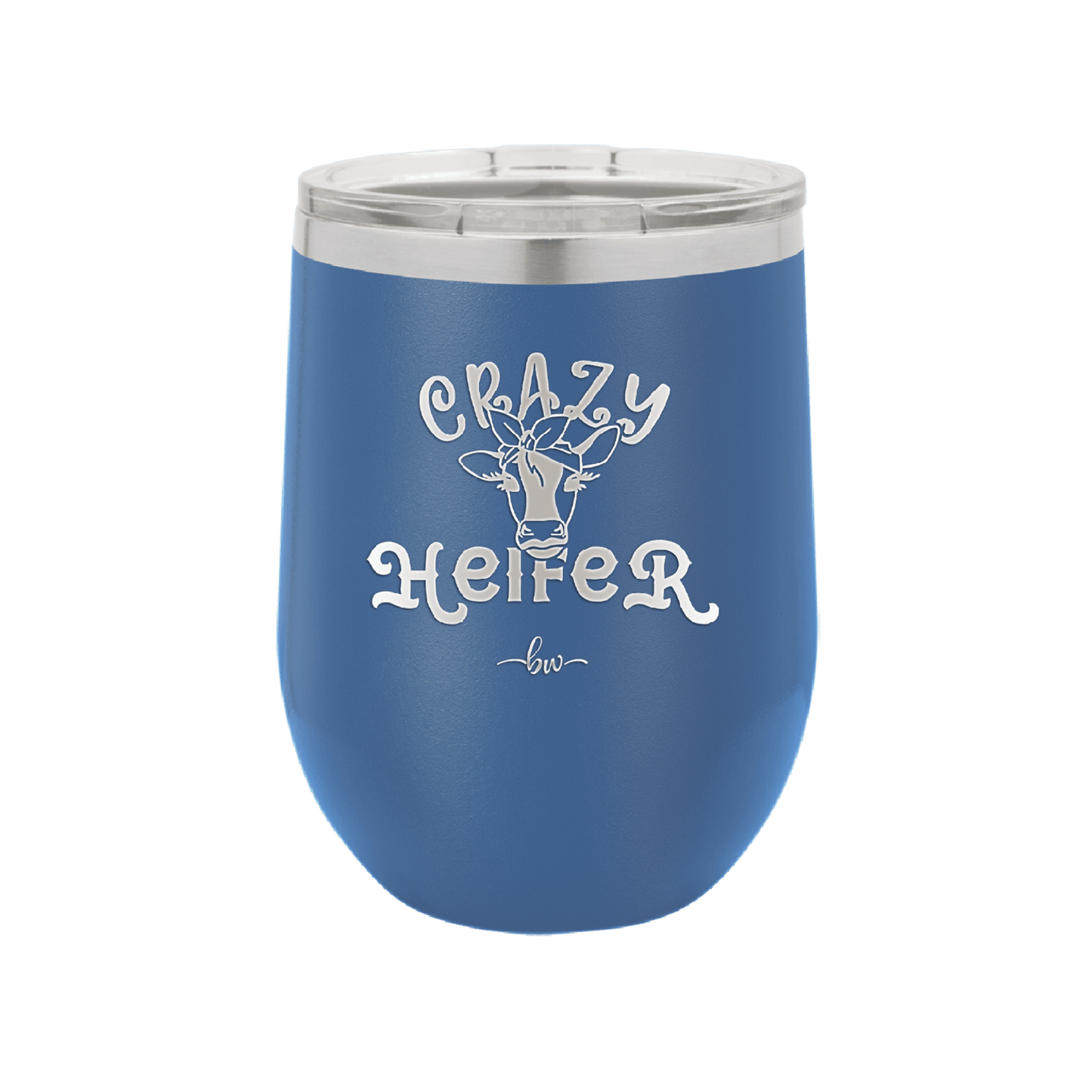 Crazy Heifer Bow - Laser Engraved Stainless Steel Drinkware - 1488 -