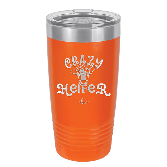 Crazy Heifer Bow - Laser Engraved Stainless Steel Drinkware - 1488 -