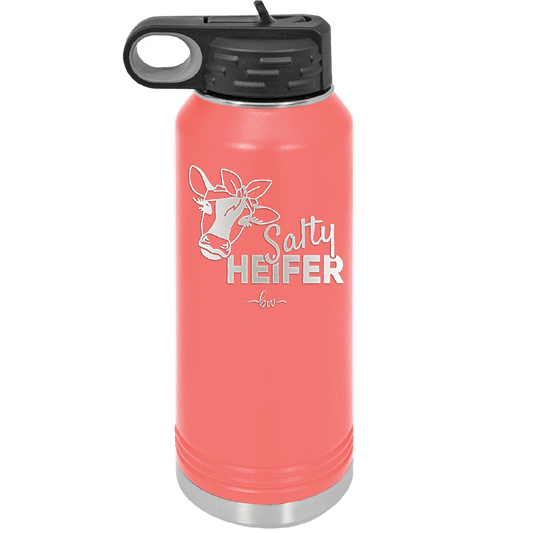 Salty Heifer Bow - Laser Engraved Stainless Steel Drinkware - 1490 -