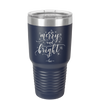 Merry and Bright - Laser Engraved Stainless Steel Drinkware - 1501 -