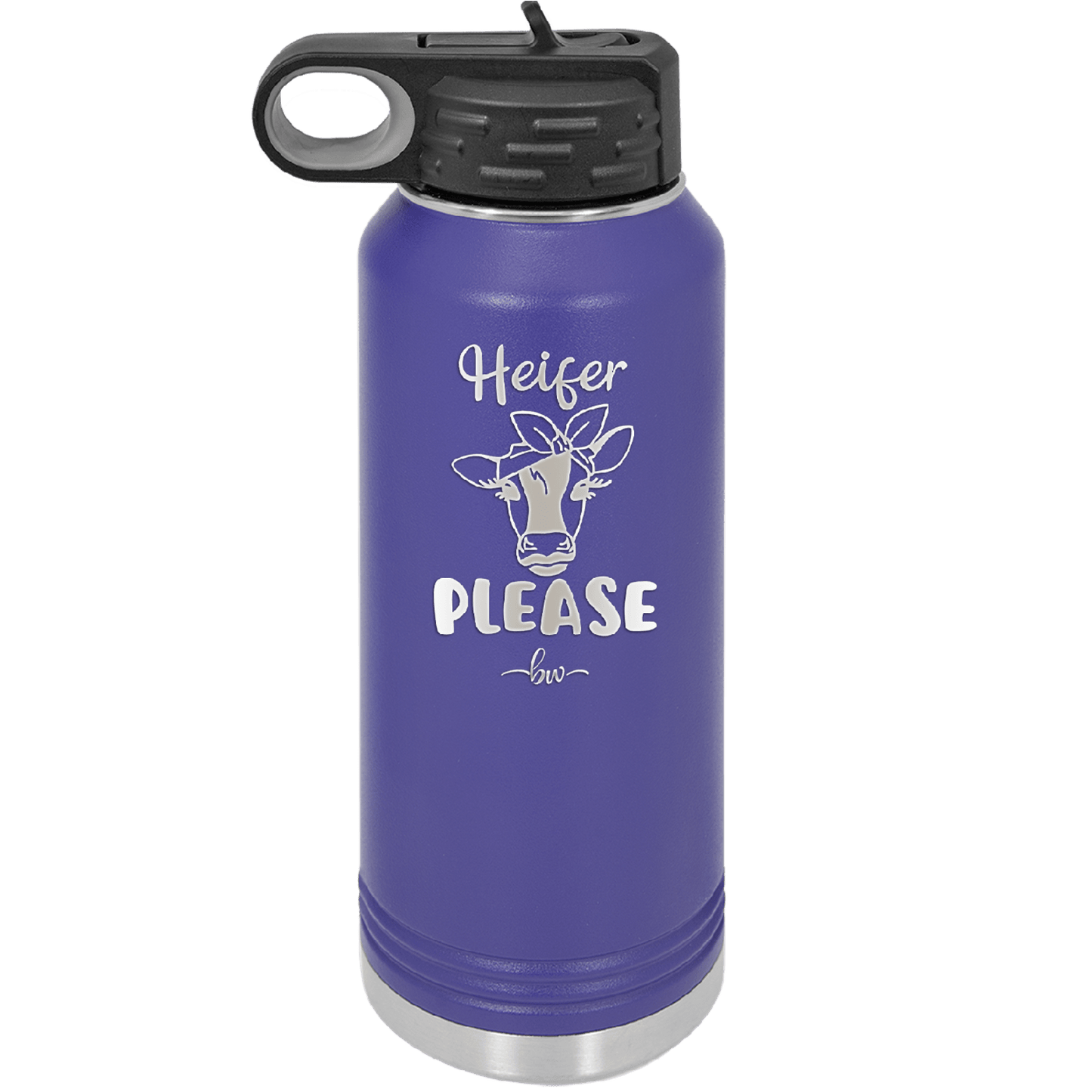 Heifer Please Bow - Laser Engraved Stainless Steel Drinkware - 1509 -