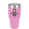 Breast Cancer Survivor Ribbon - Laser Engraved Stainless Steel Drinkware - 1522 -