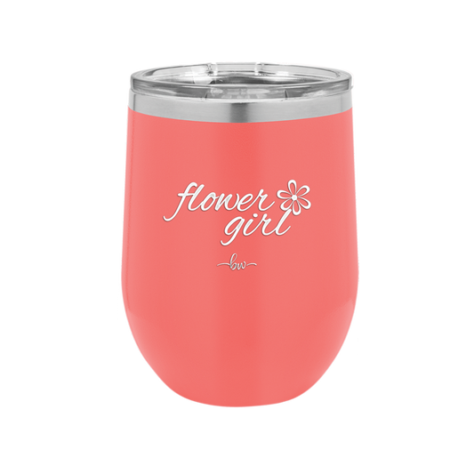 Flower Girl - Laser Engraved Stainless Steel Drinkware - 1543 -