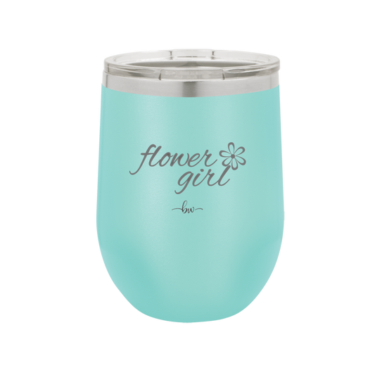 Flower Girl - Laser Engraved Stainless Steel Drinkware - 1543 -