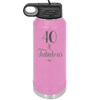 Forty and Fabulous - Laser Engraved Stainless Steel Drinkware - 1545 -