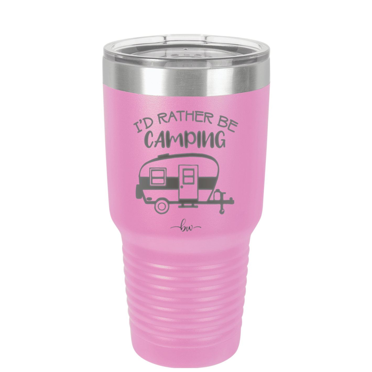 I'd Rather Be Camping - Laser Engraved Stainless Steel Drinkware - 1562 -