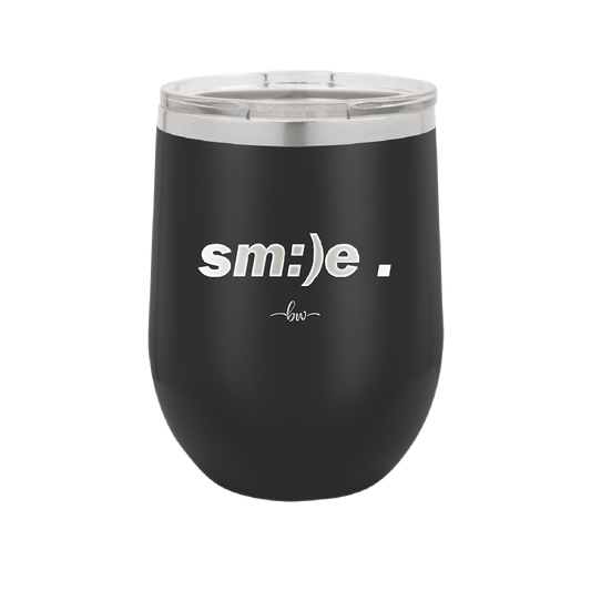 Smile - Laser Engraved Stainless Steel Drinkware - 1596 -