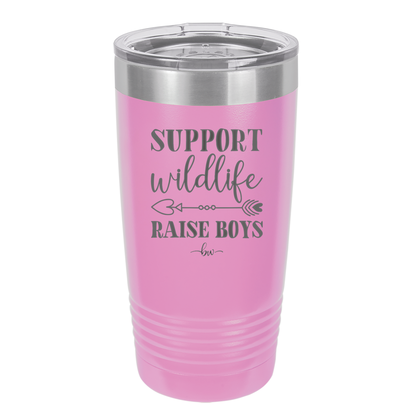 Support Wildlife Raise Boys - Laser Engraved Stainless Steel Drinkware - 1598 -
