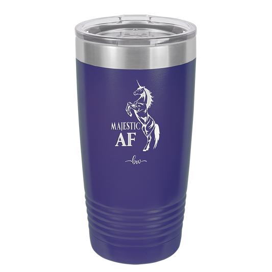 Majestic AF Unicorn - Laser Engraved Stainless Steel Drinkware - 1608 -