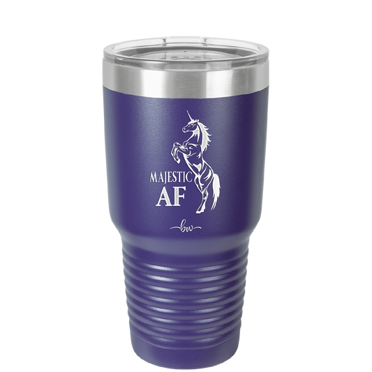 Majestic AF Unicorn - Laser Engraved Stainless Steel Drinkware - 1608 -