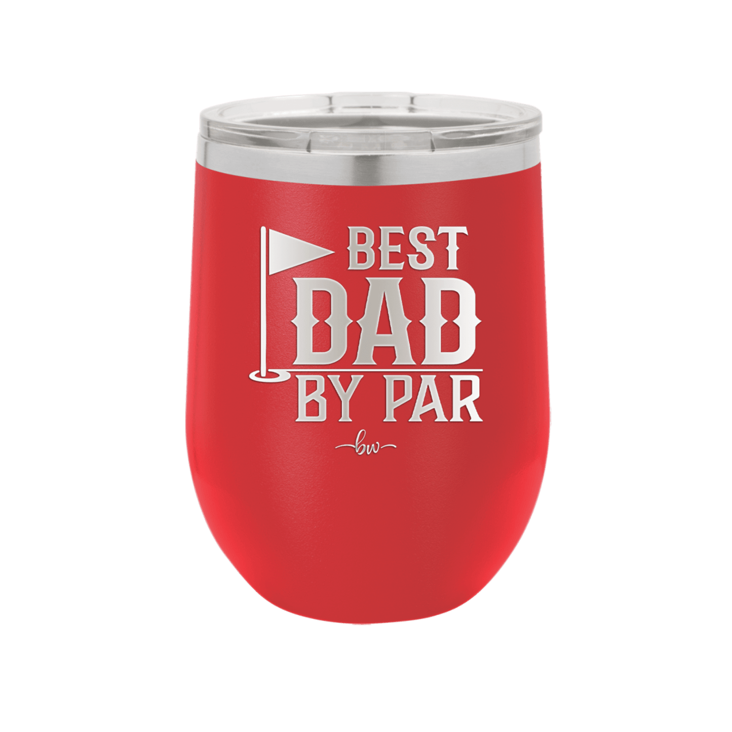 Best Dad by Par 2 Golf Dad - Laser Engraved Stainless Steel Drinkware - 1651 -