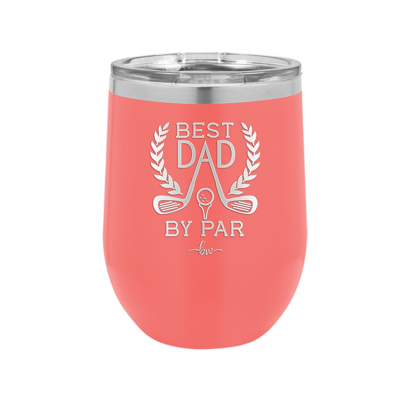 Best Dad by Par 3 Golf Dad - Laser Engraved Stainless Steel Drinkware - 1652 -