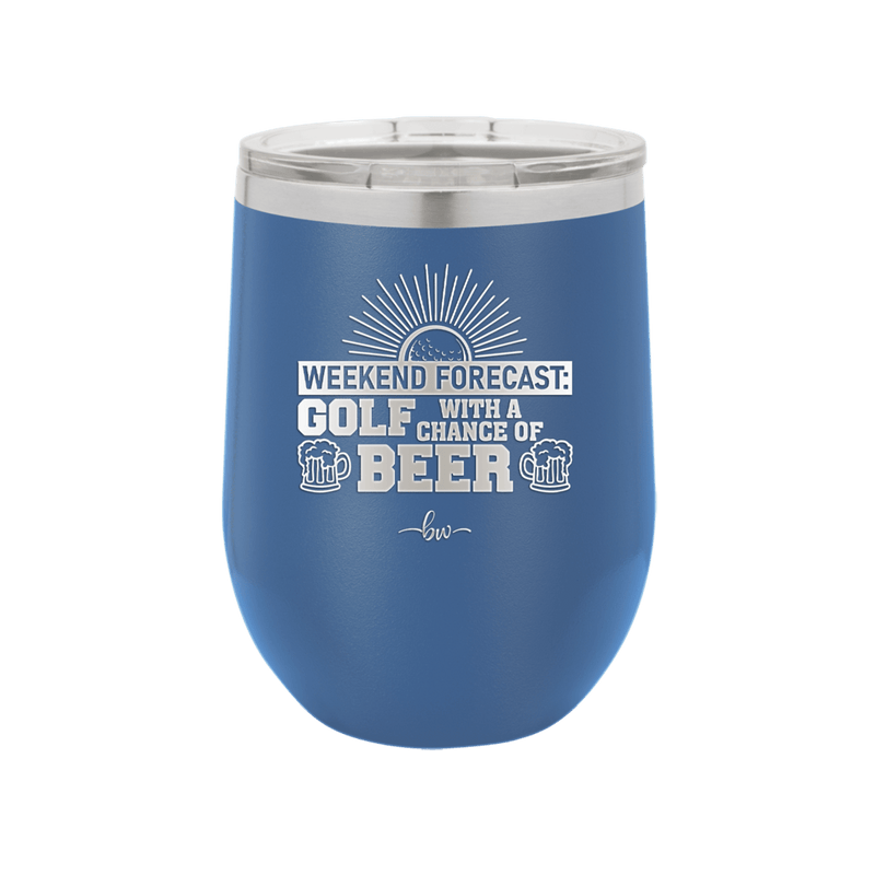 Weekend Forecast Golf With a Chance of Beer Laser Engraved YETI