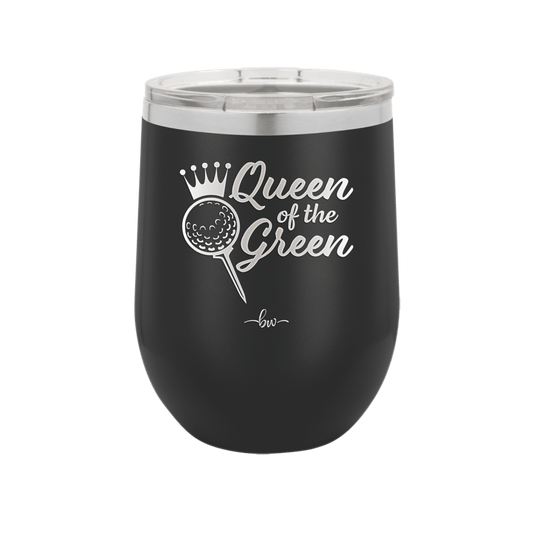 Queen of the Green Woman Golf 4 - Laser Engraved Stainless Steel Drinkware - 1675 -