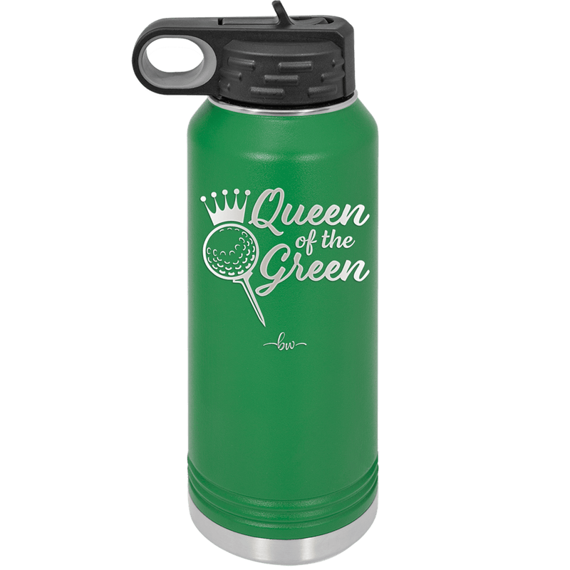 Queen of the Green Woman Golf 4 - Laser Engraved Stainless Steel Drinkware - 1675 -