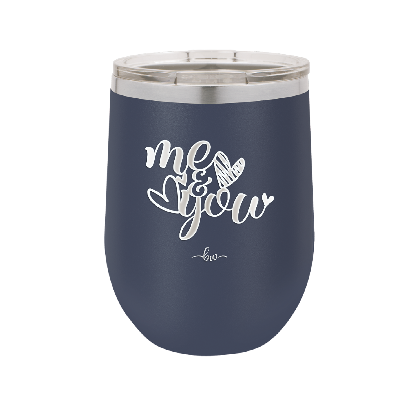 Me and You Hearts - Laser Engraved Stainless Steel Drinkware - 1712 -