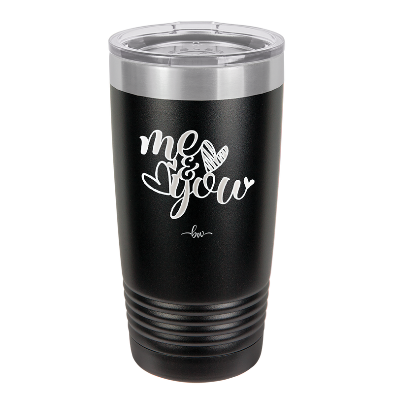 Me and You Hearts - Laser Engraved Stainless Steel Drinkware - 1712 -