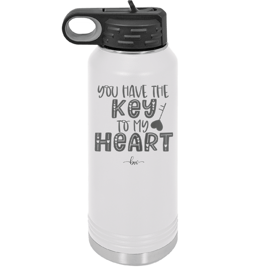 You Have the Key to My Heart - Laser Engraved Stainless Steel Drinkware - 1720 -