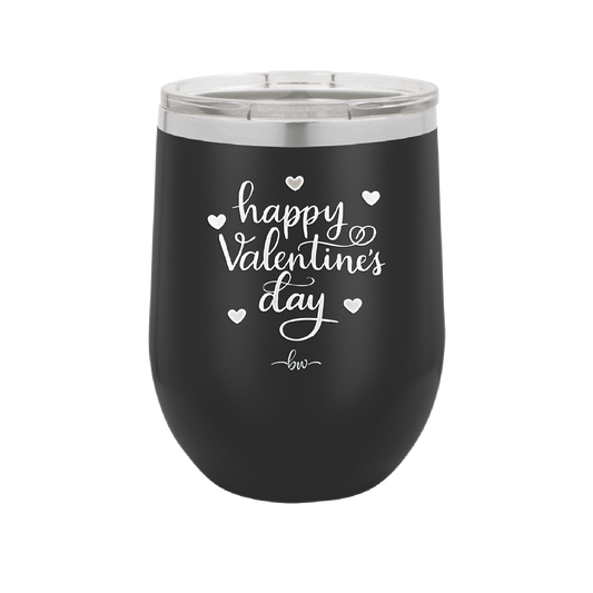 Happy Valentines Day - Laser Engraved Stainless Steel Drinkware - 1723 -