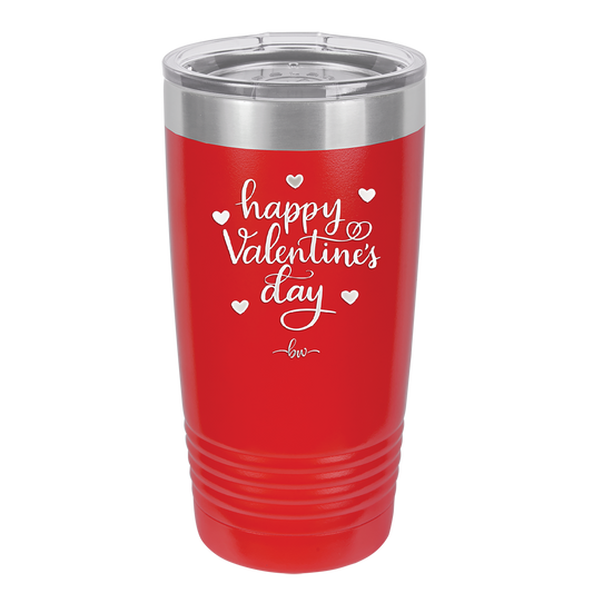 Happy Valentines Day - Laser Engraved Stainless Steel Drinkware - 1723 -