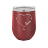 Love Heart - Laser Engraved Stainless Steel Drinkware - 1725 -