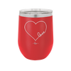 Love Heart - Laser Engraved Stainless Steel Drinkware - 1725 -