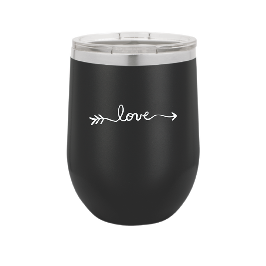 Love Arrow - Laser Engraved Stainless Steel Drinkware - 1726 -