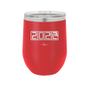 12 oz wine cup 2023 countdown- red