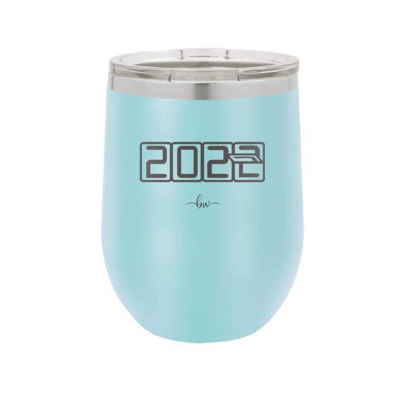 12 oz wine cup 2023 countdown-  sky