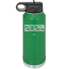 32 oz water bottle 2023 countdown-  green