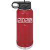 32 oz water bottle 2023 countdown-  maroon