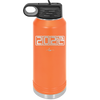 32 oz water bottle 2023 countdown-  orange