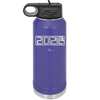 32 oz water bottle 2023 countdown-  purple