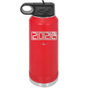 32 oz water bottle 2023 countdown-  red