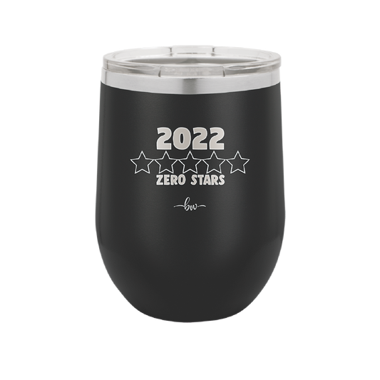 12 oz wine cup 2022 zero starts- black