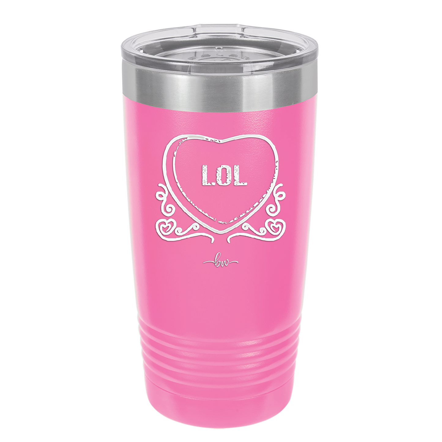 Candy Heart LOL - Laser Engraved Stainless Steel Drinkware - 1759 -