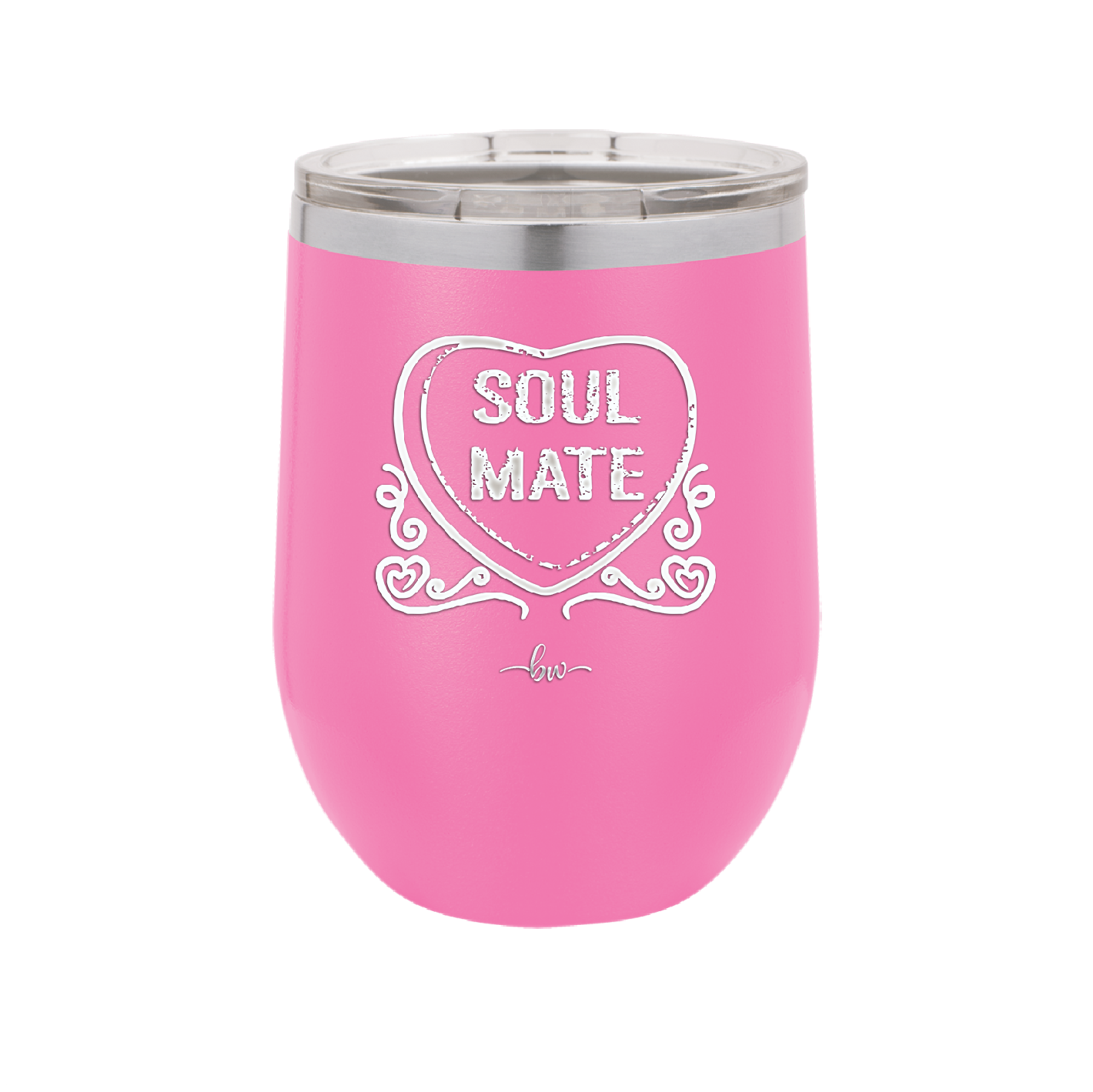 Candy Heart Soul Mate - Laser Engraved Stainless Steel Drinkware - 1763 -