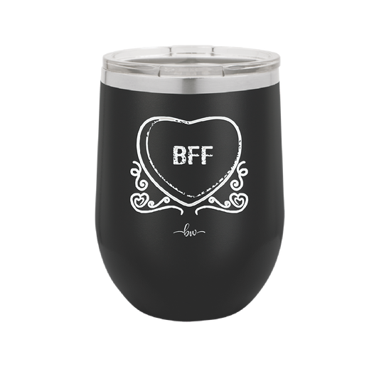 Candy Heart BFF - Laser Engraved Stainless Steel Drinkware - 1770 -
