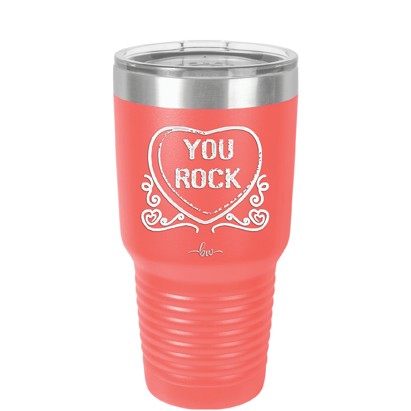 Candy Heart You Rock - Laser Engraved Stainless Steel Drinkware - 1771 -