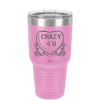 Candy Heart Crazy 4 U - Laser Engraved Stainless Steel Drinkware - 1779 -