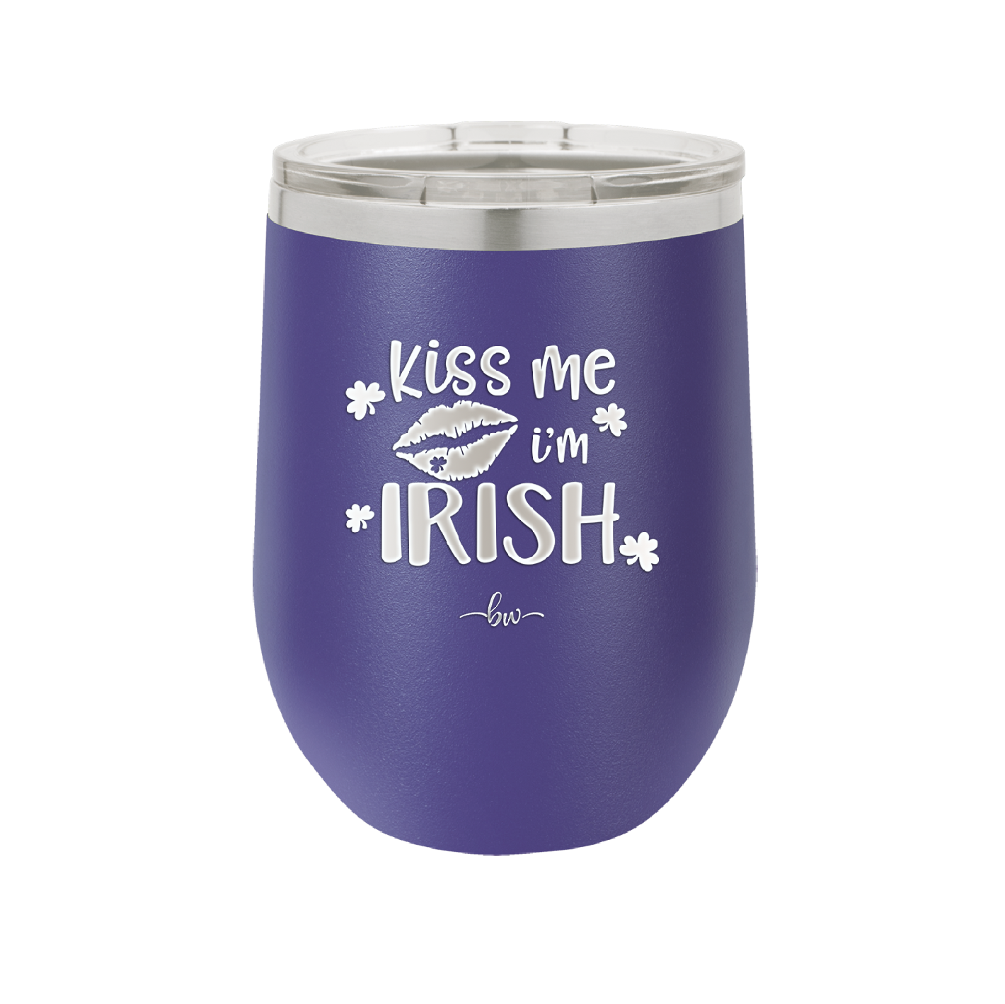 Kiss Me I'm Irish - Laser Engraved Stainless Steel Drinkware - 1790 -