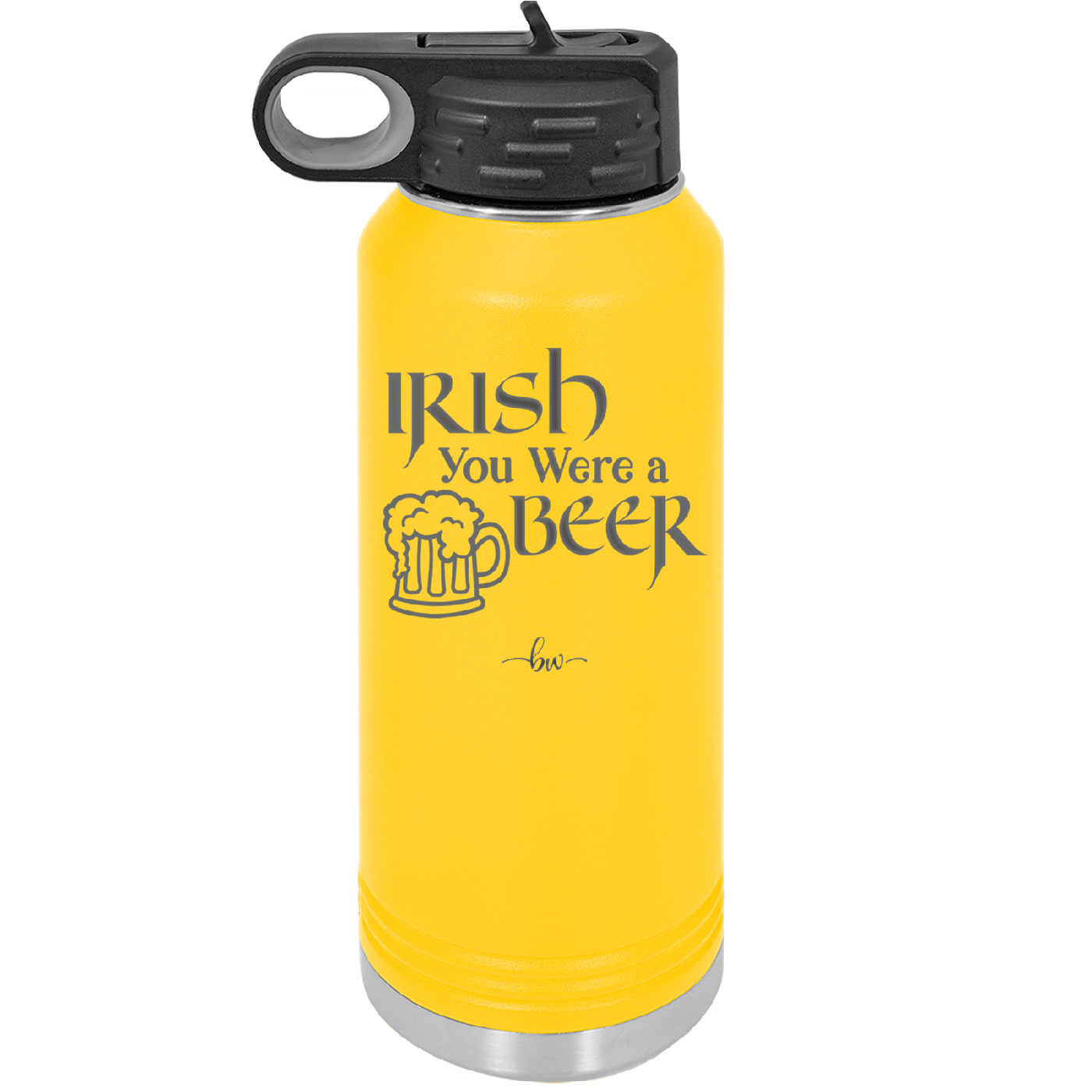 Irish You Were a Beer - Laser Engraved Stainless Steel Drinkware - 1809 -
