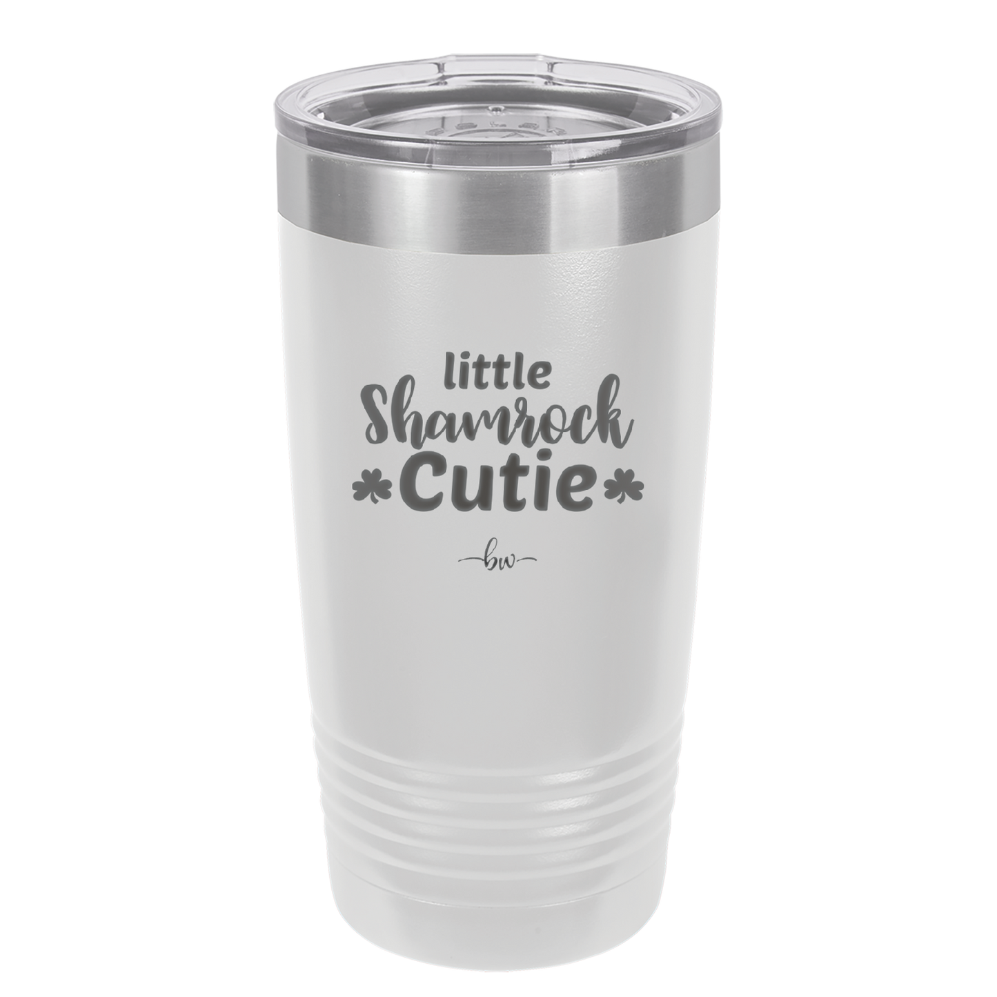 Little Shamrock Cutie - Laser Engraved Stainless Steel Drinkware - 1814 -