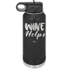 Wine Helps - Laser Engraved Stainless Steel Drinkware - 1847 -