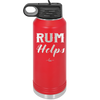 Rum Helps - Laser Engraved Stainless Steel Drinkware - 1848 -