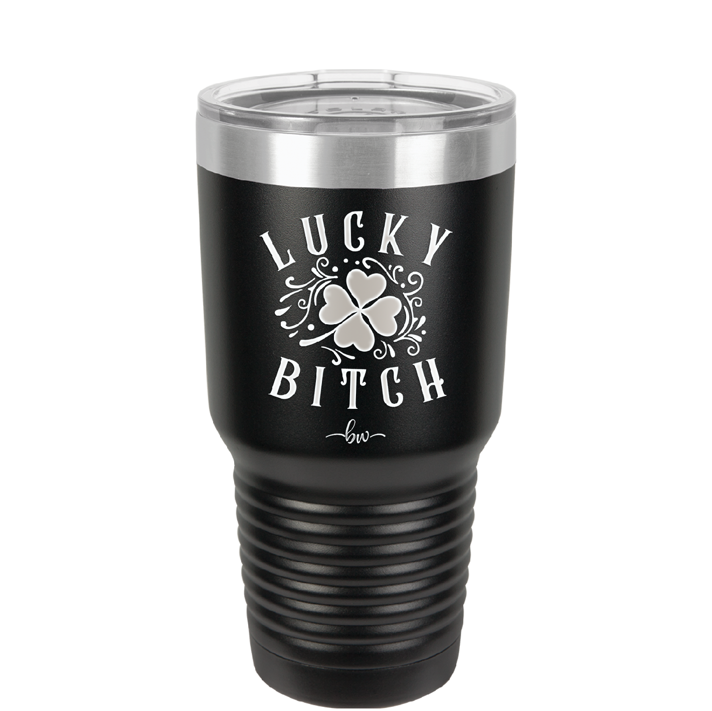Lucky Bitch - Laser Engraved Stainless Steel Drinkware - 1858 -