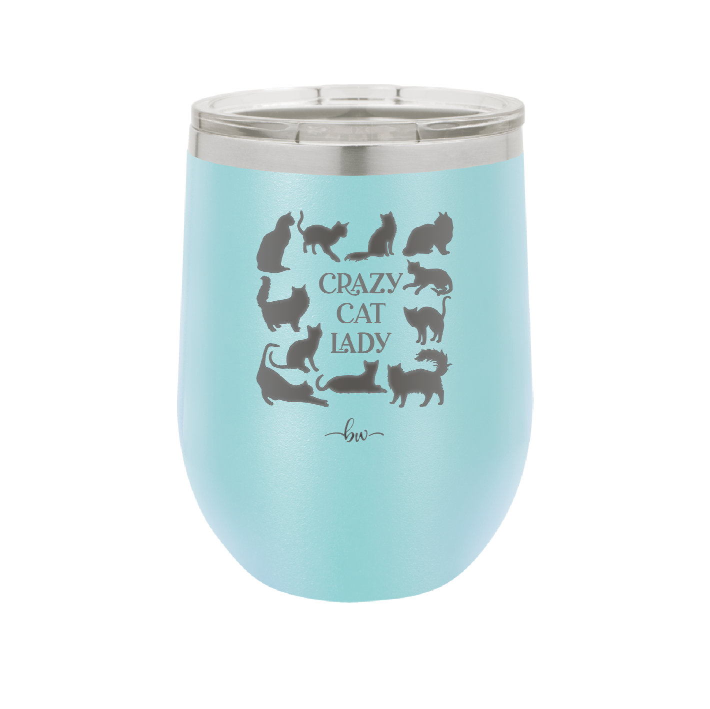 Crazy Cat Lady - Laser Engraved Stainless Steel Drinkware - 1860 -