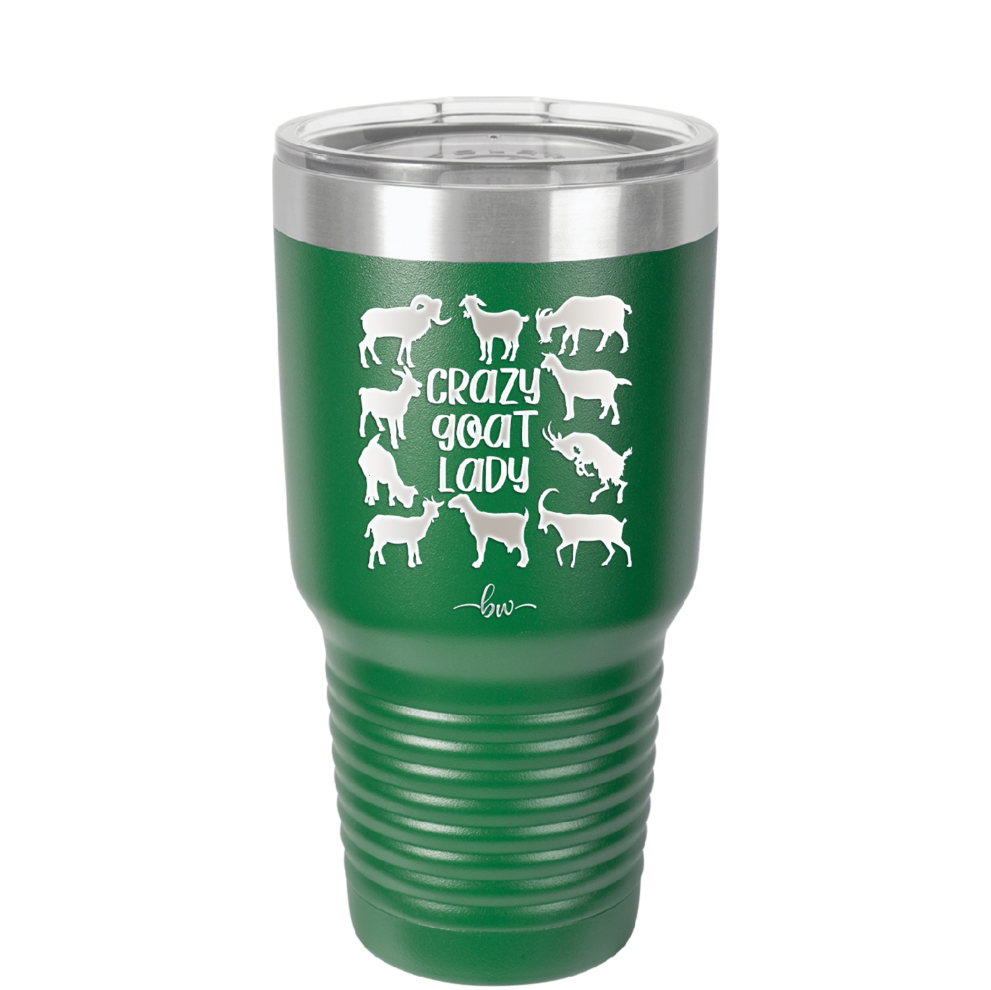 Crazy Goat Lady - Laser Engraved Stainless Steel Drinkware - 1864 -