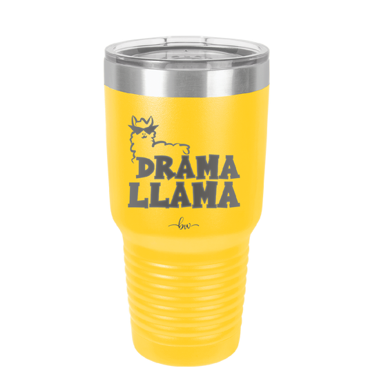 Drama Llama - Laser Engraved Stainless Steel Drinkware - 1866 -