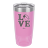 LOVE with Hockey Puck - Laser Engraved Stainless Steel Drinkware - 1895 -